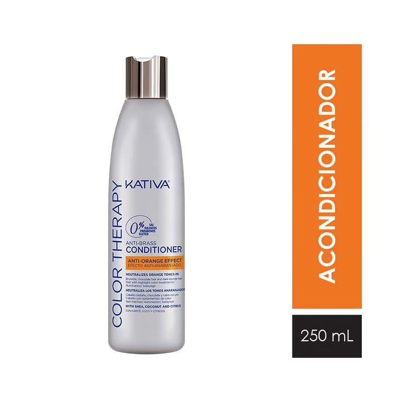 ACONDICIONADOR KATIVA COLOR THERAPY ANTI ORANGE X250ML