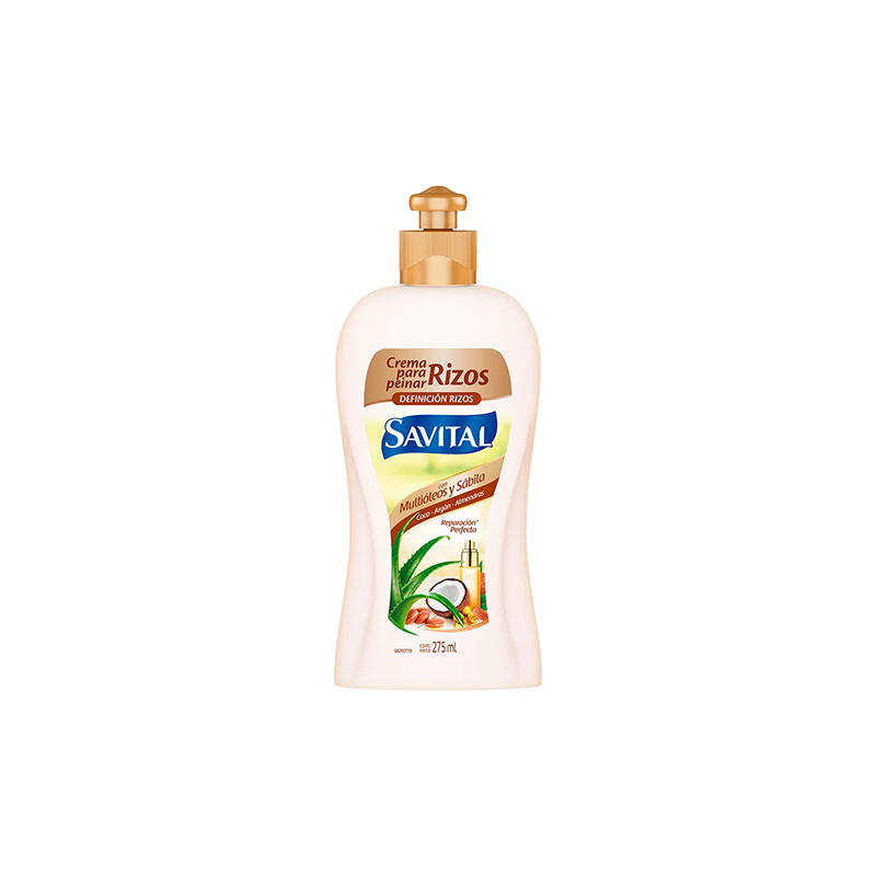 CREMA DE PEINAR SAVITAL MULTIOLEOS Y SABILA X275ML