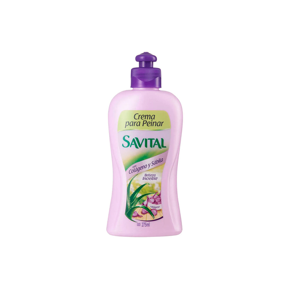 CREMA DE PEINAR SAVITAL COLAGENO Y SABILA X275ML