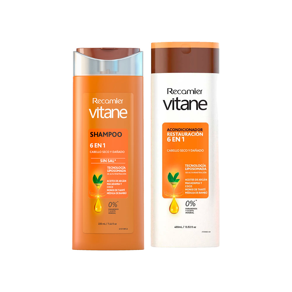 PACK VITANE RESTAURACION 6EN1 SH+ACOND X400ML