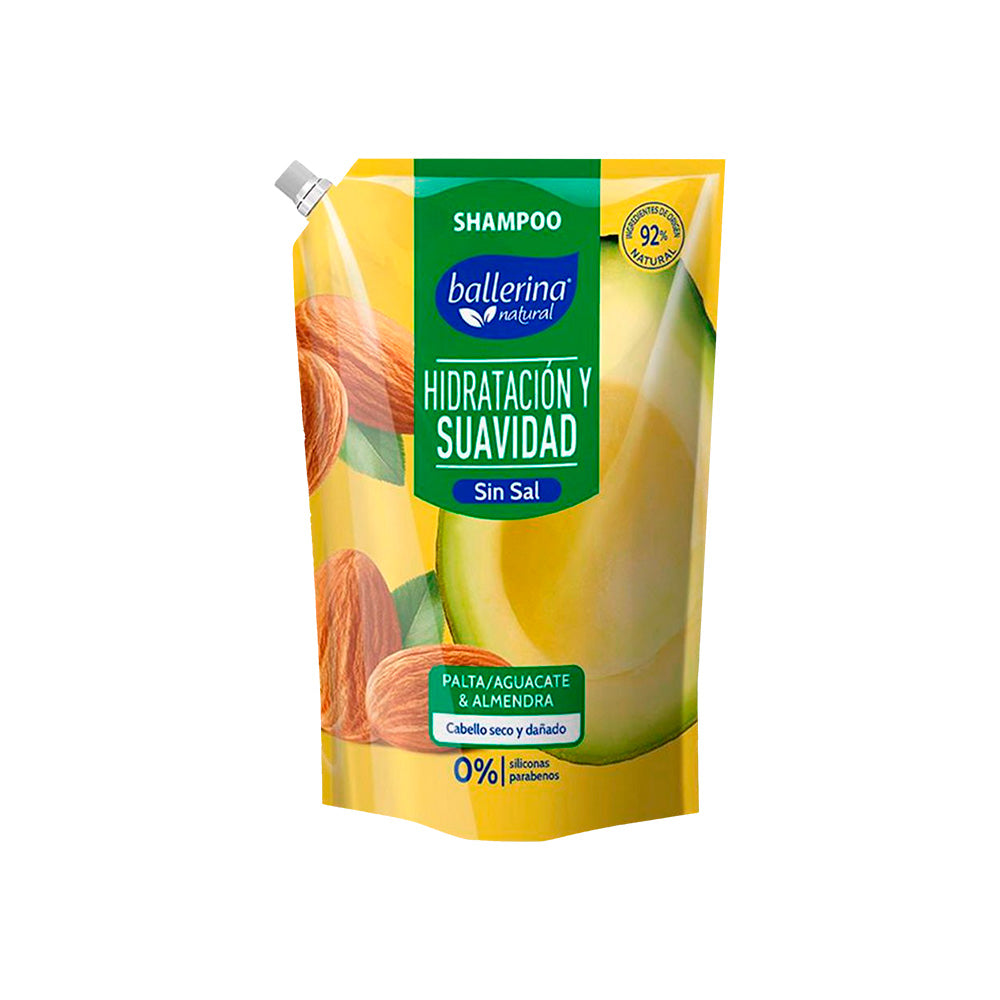SHAMPOO BALLERINA PALTA Y ALMENDRAS X750ML