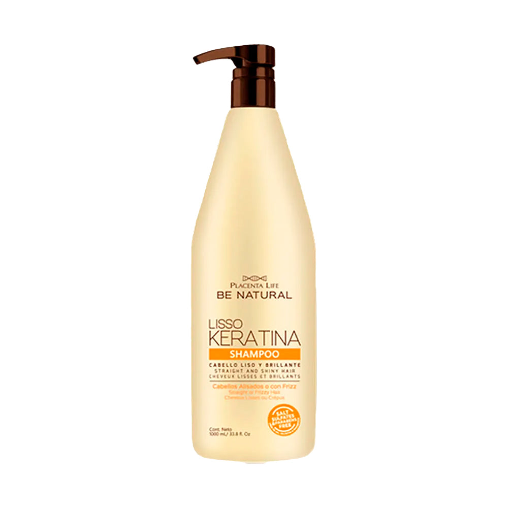 SHAMPOO BE NATURAL KERATINA LISSO X1000ML