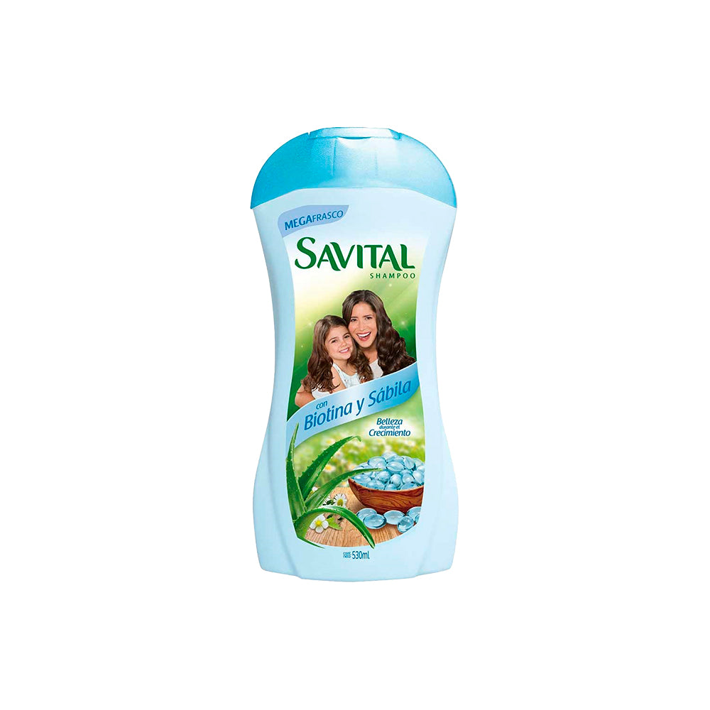 SHAMPOO SAVITAL BIOTINA Y SABILA X530ML