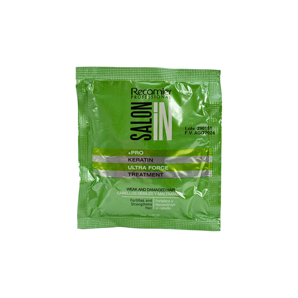 TRATAMIENTO SALON IN KERATIN ULTRA FORCE SACHET X30ML