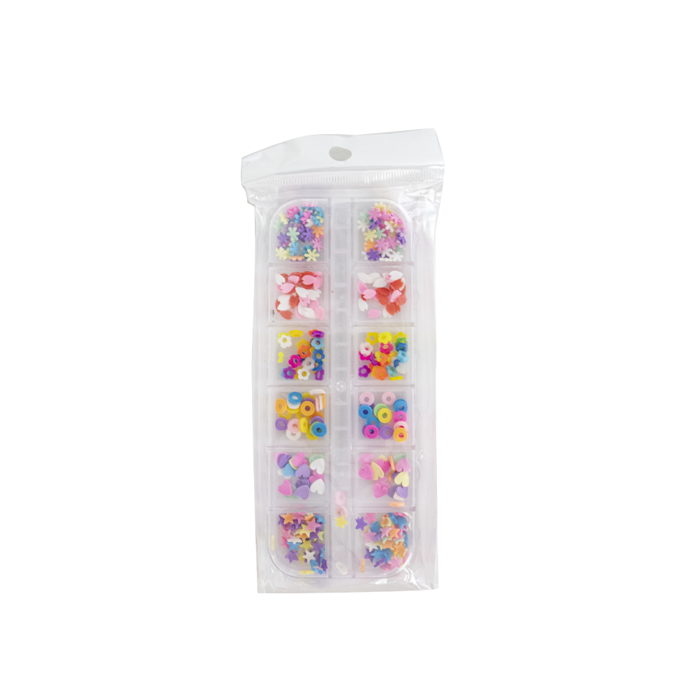 ADORNO DE UÑAS CAJA X12PZAS