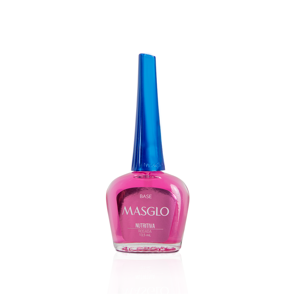 ESMALTE MASGLO BASE NUTRITIVA ROSADA X13.5ML