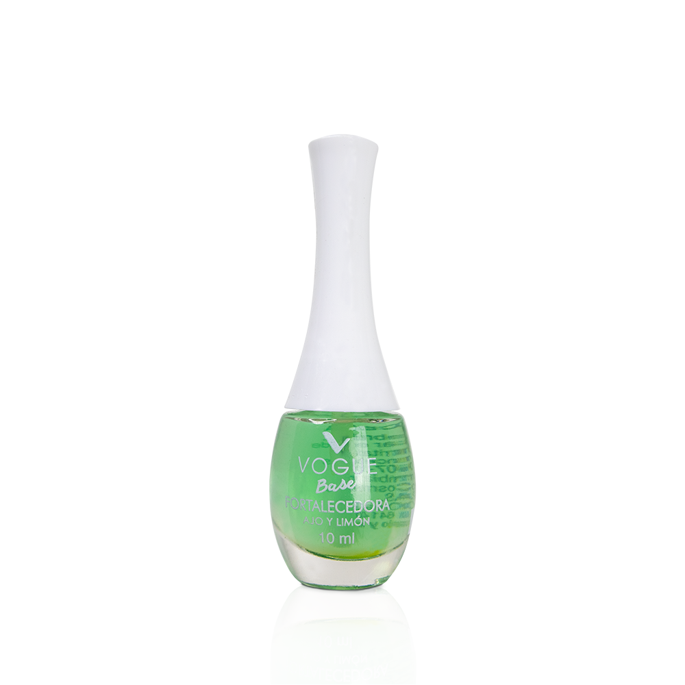ESMALTE VOGUE BASE FORTALECEDORA AJO Y LIMON X10ML