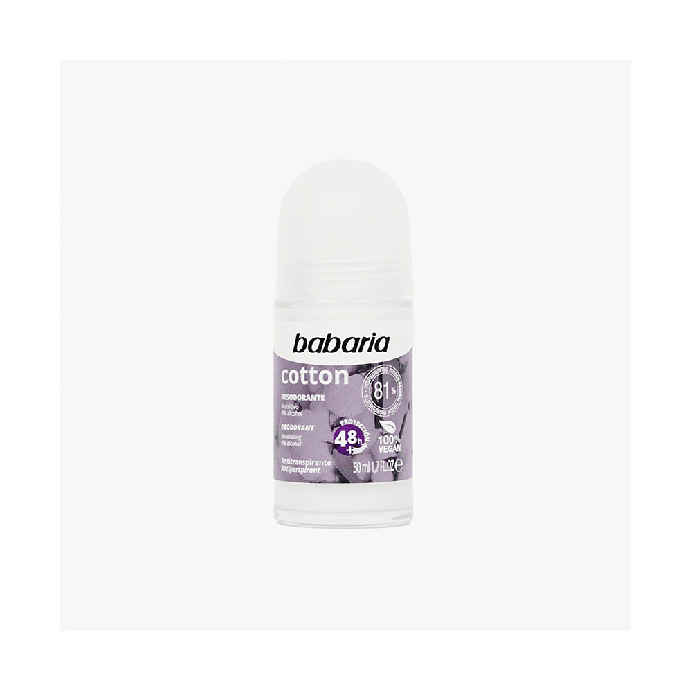 DESODORANTE BABARIA COTTON ROLL-ON X50ML
