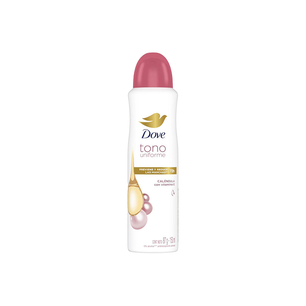 DESODORANTE DOVE MUJER TONO UNIFORME CALENDULA SPRAY X150ML