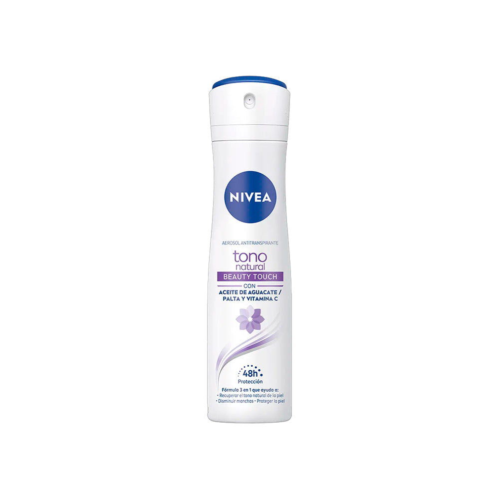 DESODORANTE NIVEA MUJER ACLARADO NATURAL BEAUTY TOUCH SPRAY X150ML