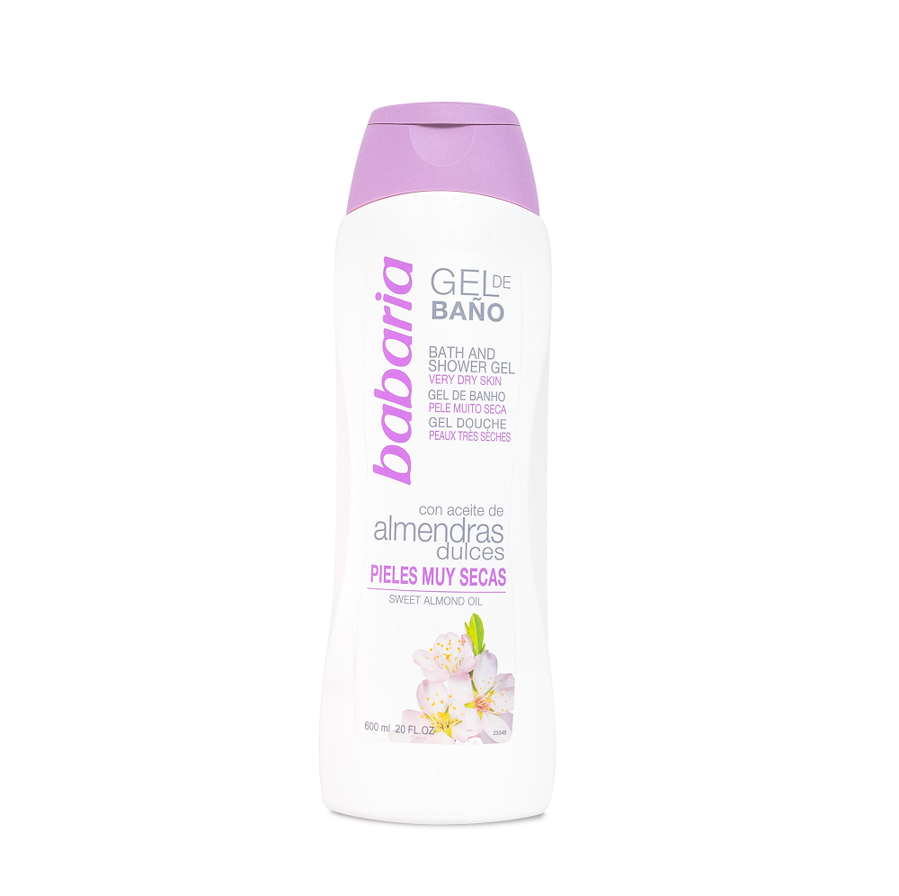 GEL DE BAÑO BABARIA ALMENDRAS DULCES X600ML