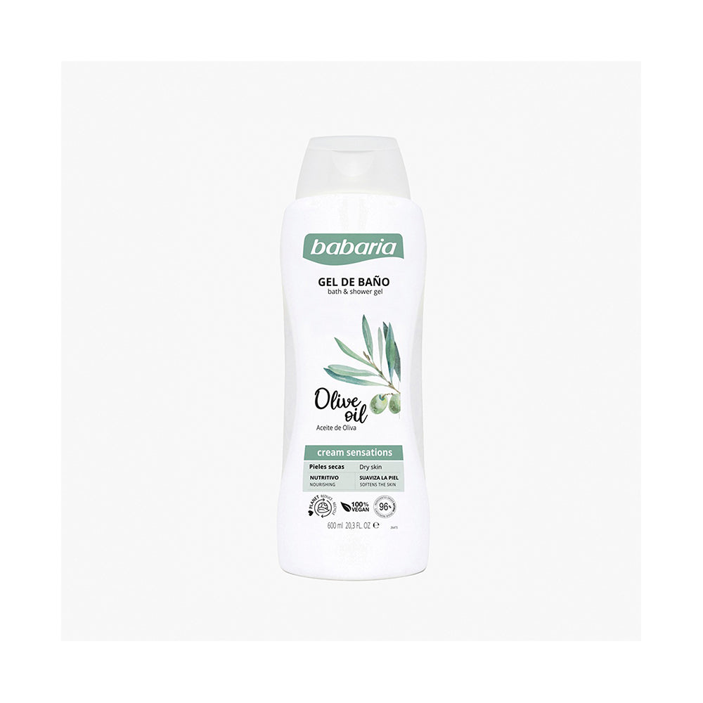 GEL DE BAÑO BABARIA ACEITE DE OLIVA X600ML