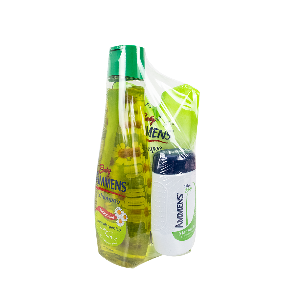 AMMENS MANZANILLA SH+COJIN X400+TALCO X60GR