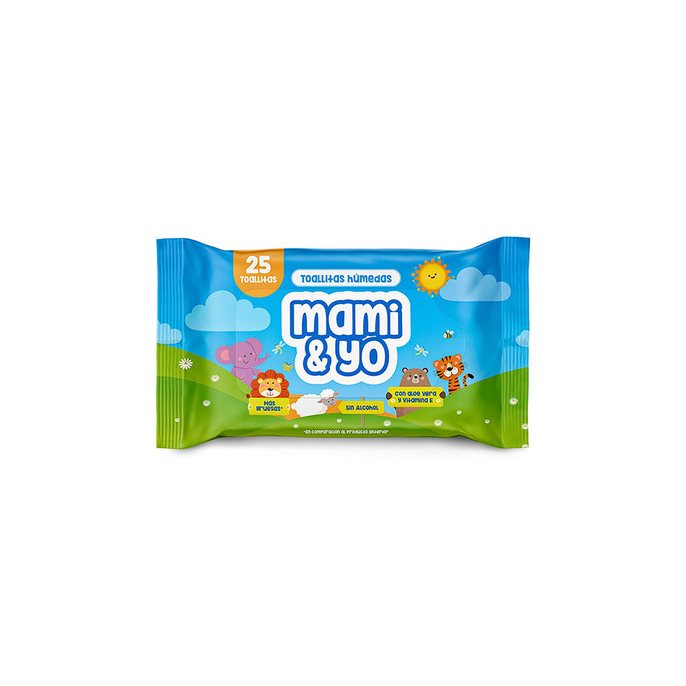 TOALLITAS HUMEDAS MAMI & YO X25UND