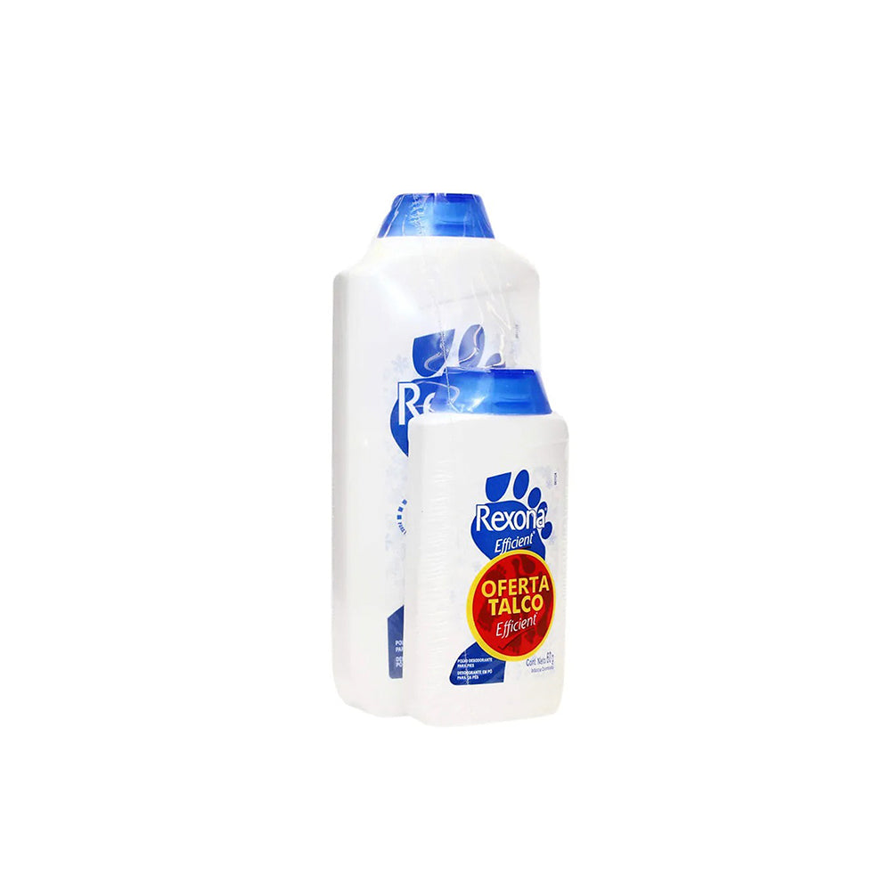 TALCO DE PIES REXONA EFFICIENT OFERTA X200GR+55GR