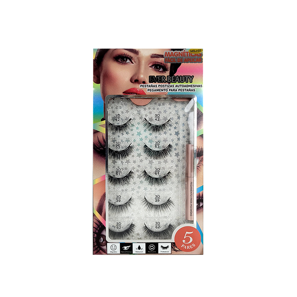 PESTAÑAS MAGNETICAS EVER BEAUTY X5PARES