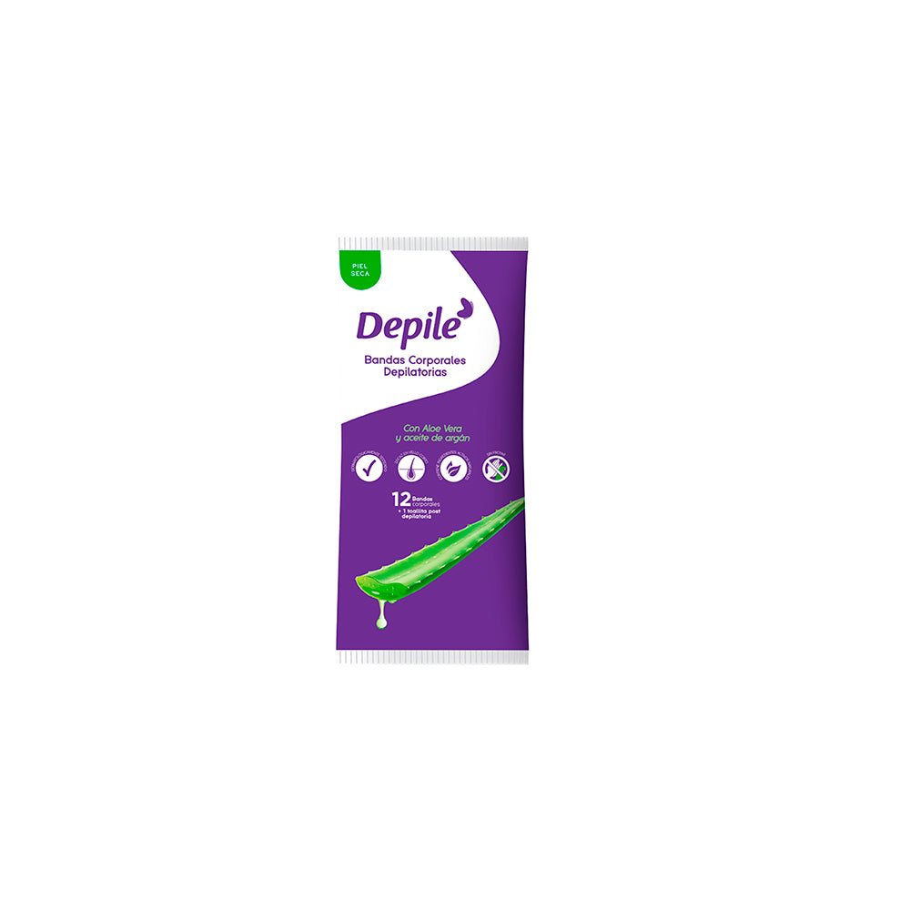 BANDA DEPILADORA DEPILE CORPORAL P/SECA ALOE VERA