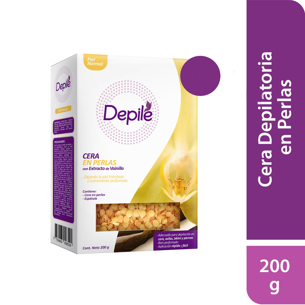 CERA EN PERLAS DEPILE P/SENSIBLE CALENDULA X200GR