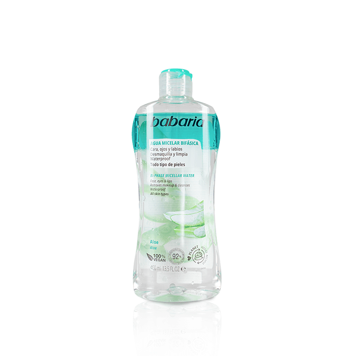 AGUA MICELAR BABARIA BIFASICA ALOE X400ML 