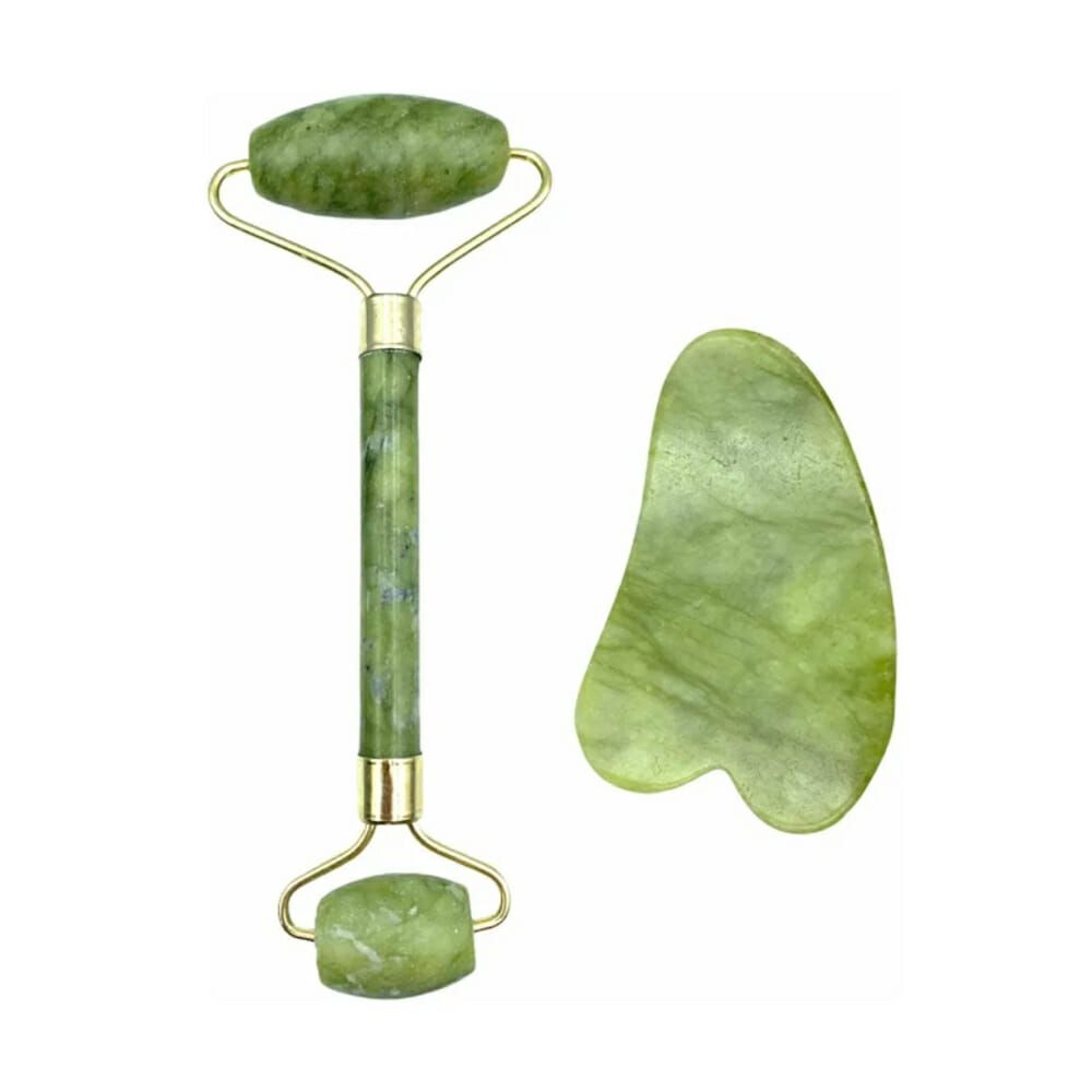 SET DE RODILLO + PIEDRA VERDE