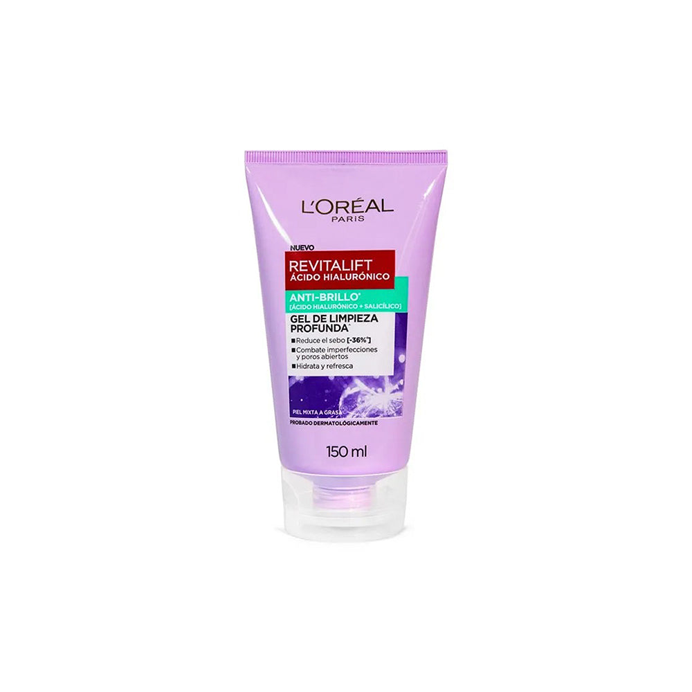 GEL DE LIMPIEZA LOREAL REVITALIFT ANTI BRILLO X150ML