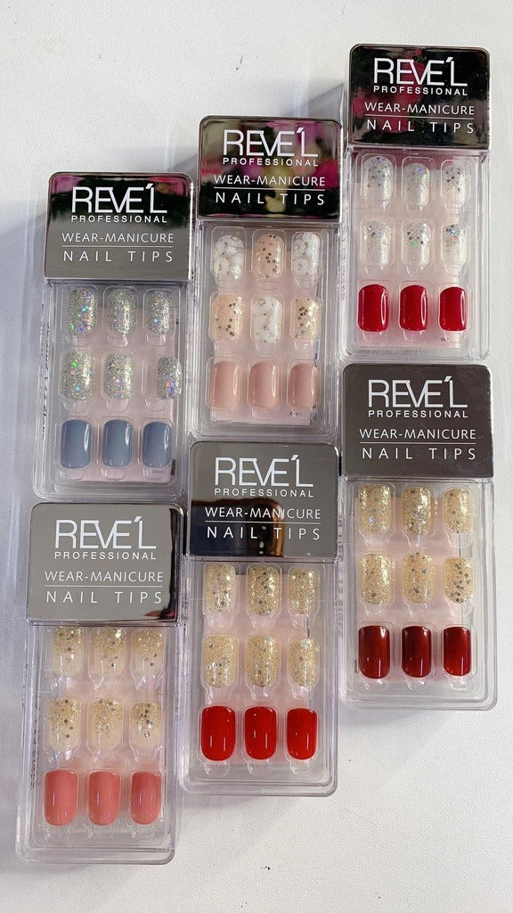 UÑAS ACRILICAS ESCARCHADAS REVEL LA-142-1