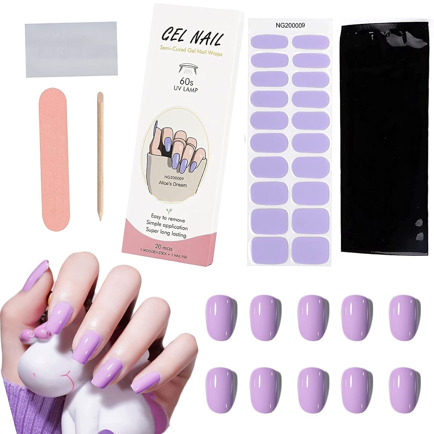 UÑAS EN GEL AUTOADHESIVAS NAIL WRAPS