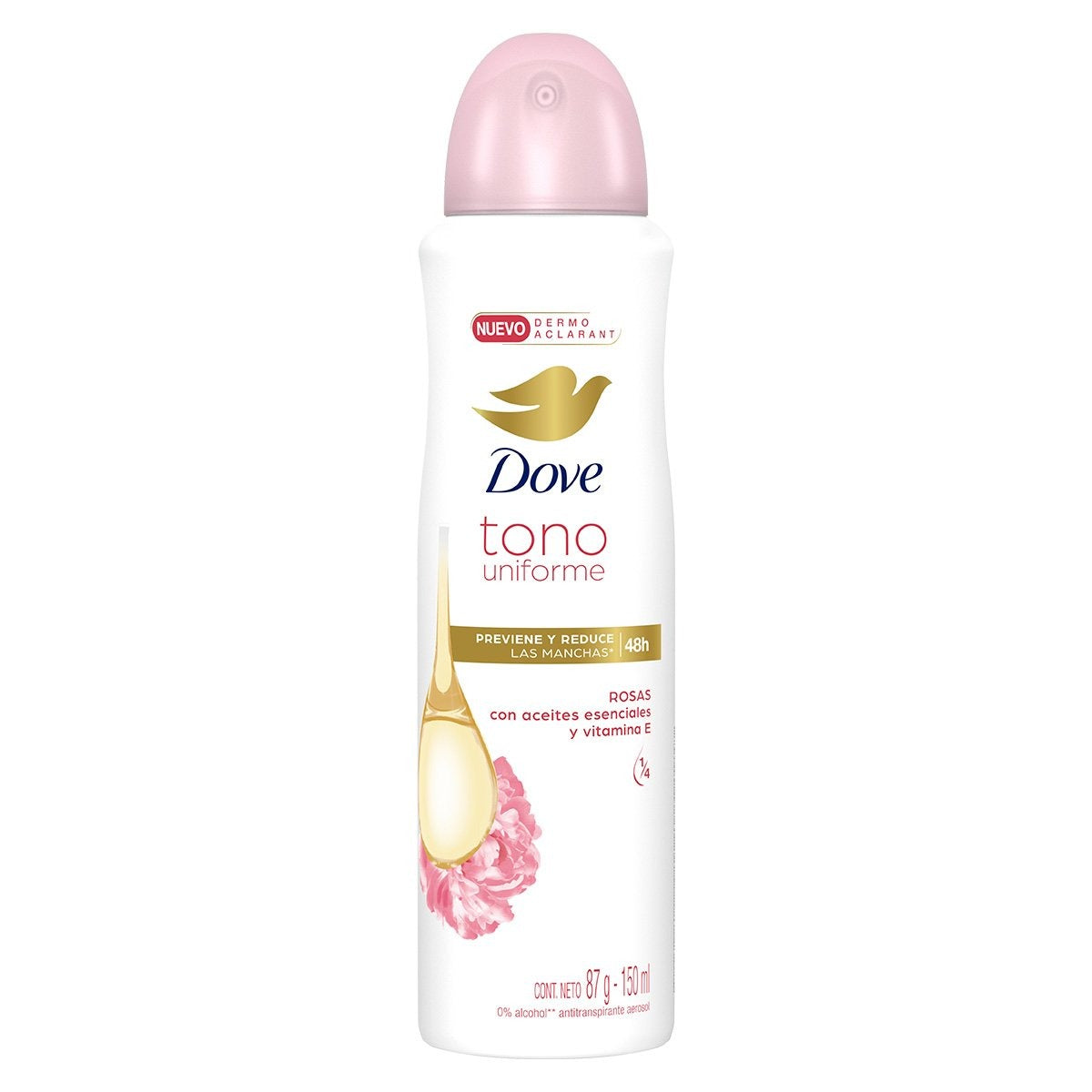 DESODORANTE DOVE MUJER TON UNIF ROSAS SPRAY X150ML