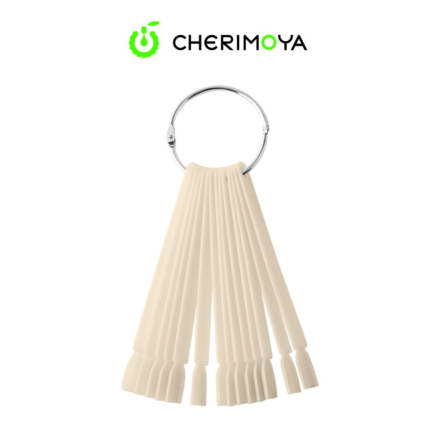 LLAVERO DE UÑAS CHERIMOYA CUADRADA NATURALES