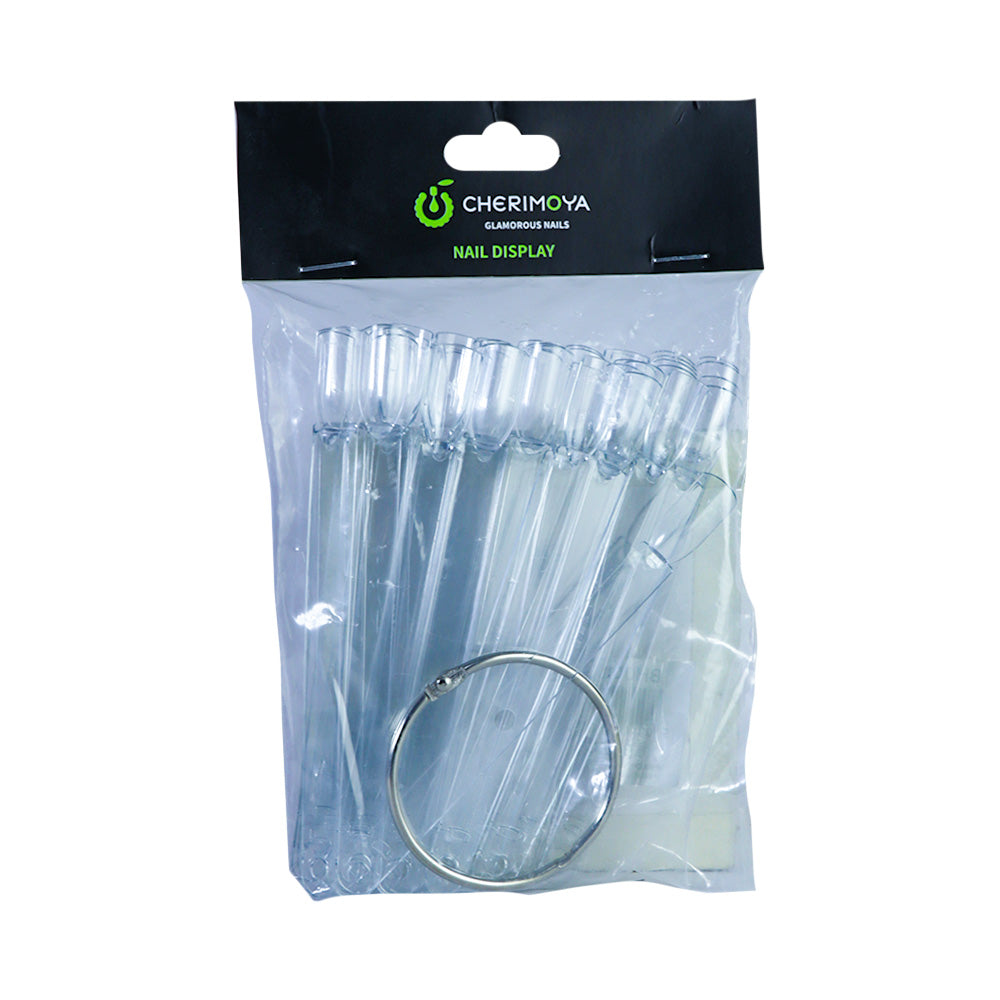 LLAVERO DE UÑAS CHERIMOYA CUADRADA TRANSPARENTE