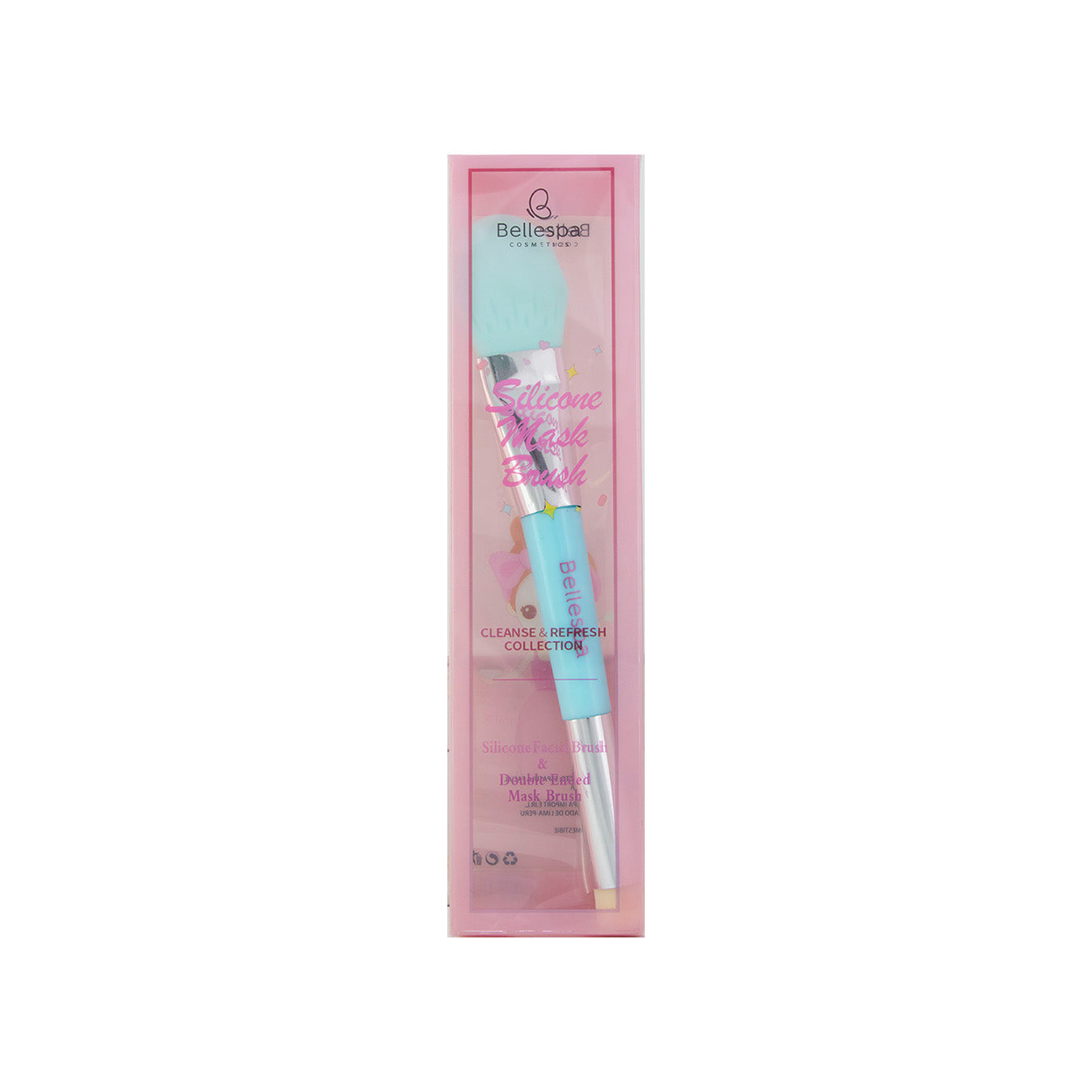 PALETA+BROCHA PARA MASCARILLA BELLESPA