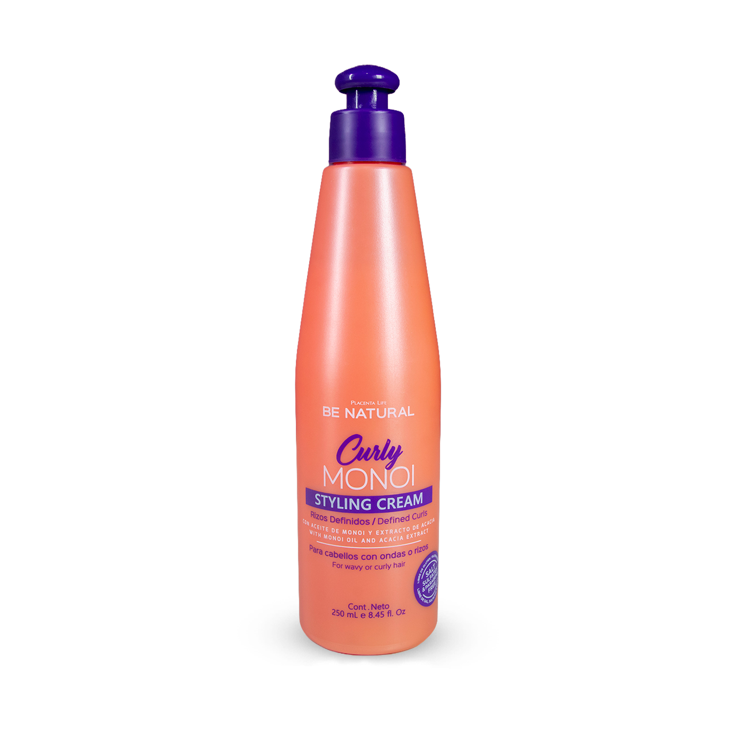 CREMA DE PEINAR BE NATURAL CURLY MONOI X250ML