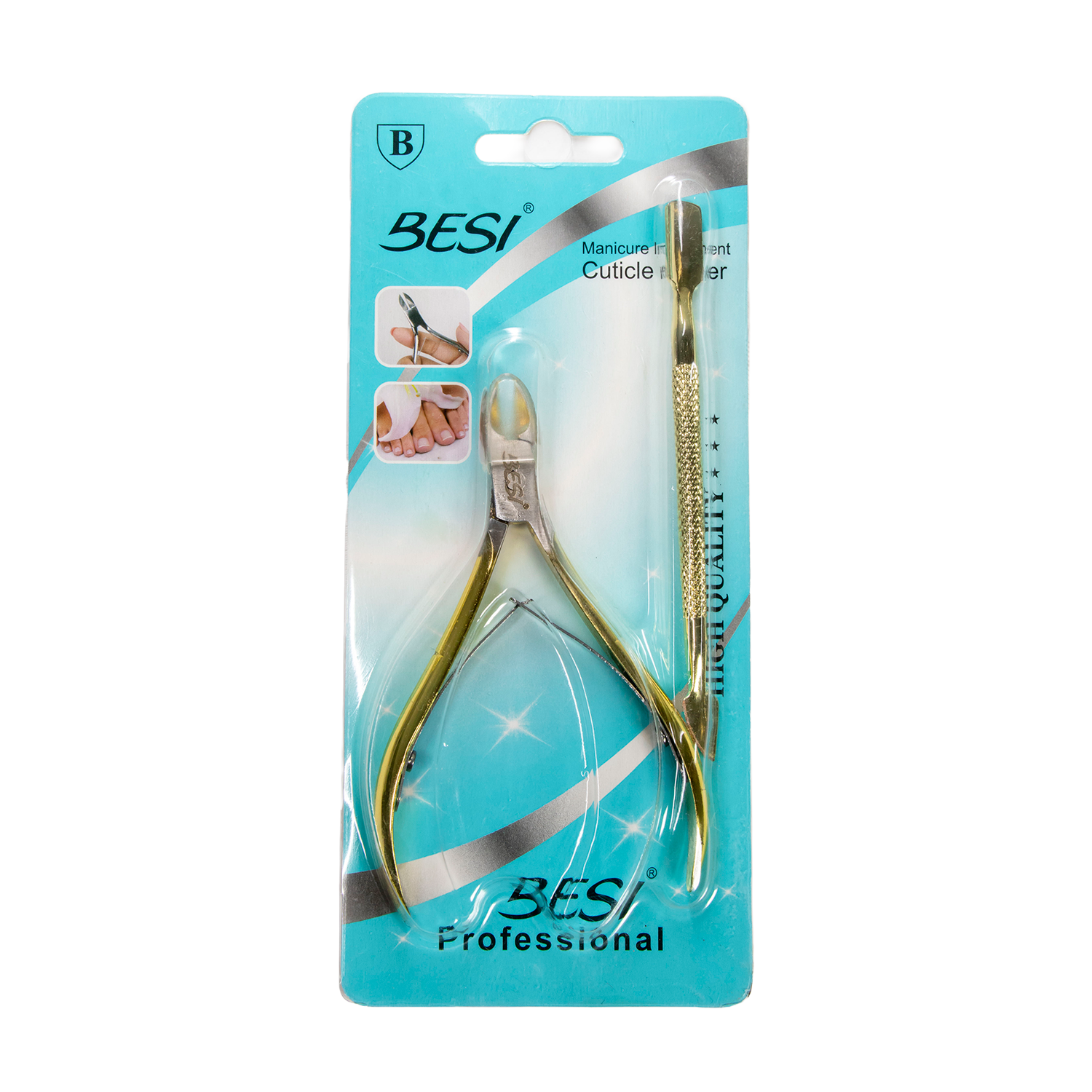 ALICATE BESI CHICO+REPUJADOR DORADO 8710RPD