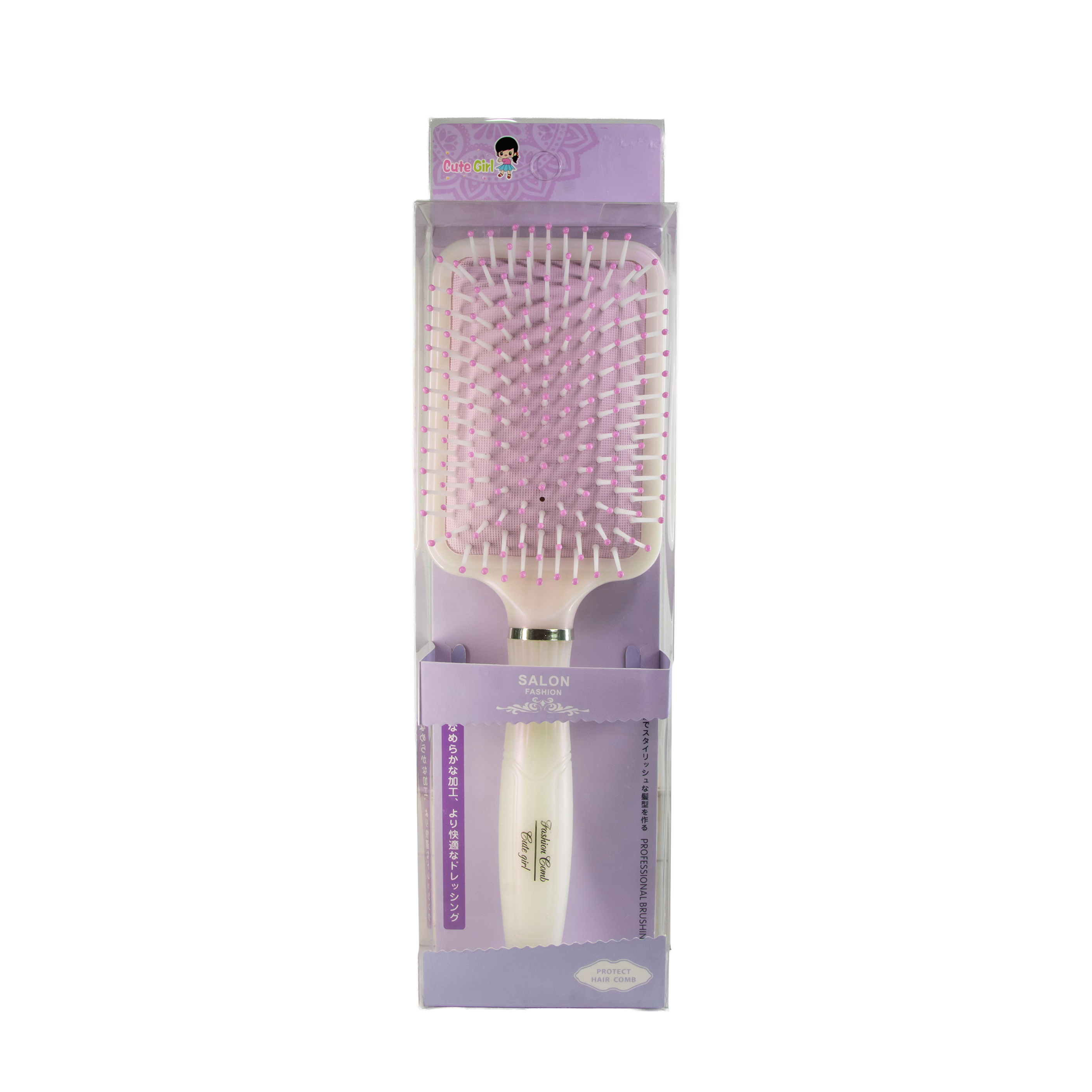 CEPILLO CUADRADO FASHION COMB COLORES