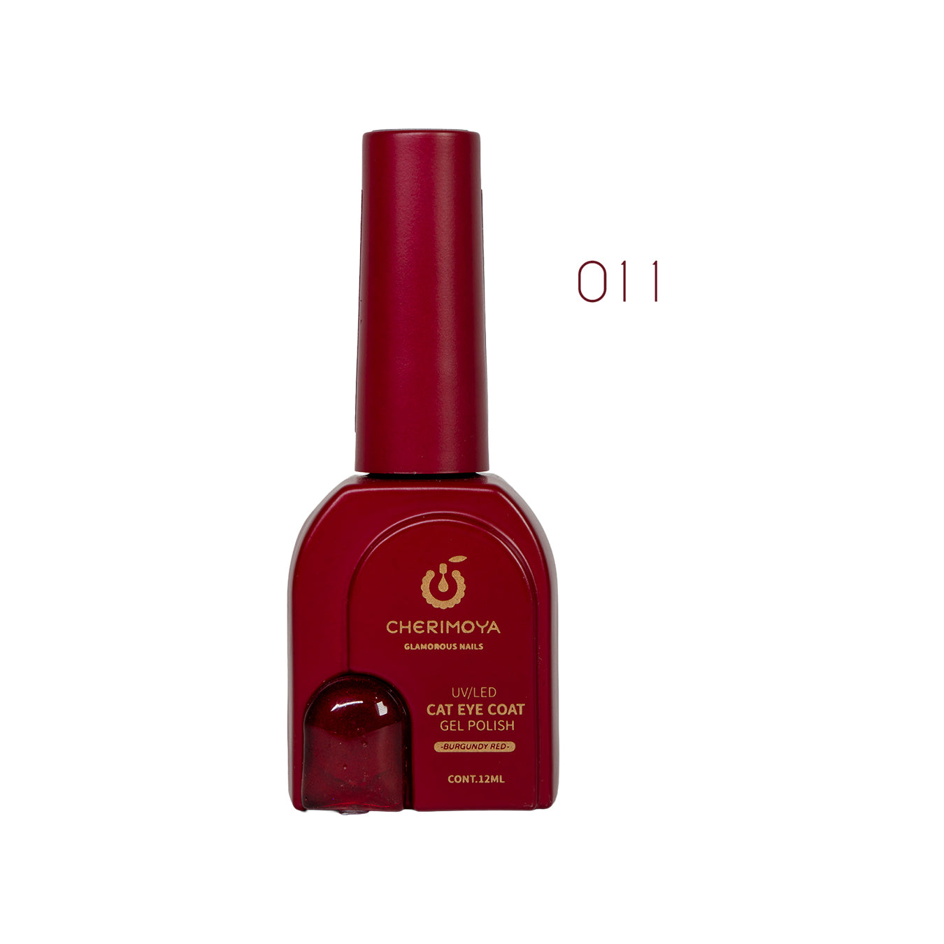 ESMALTE CHERIMOYA OJO DE GATO BURGUNDY RED X12ML
