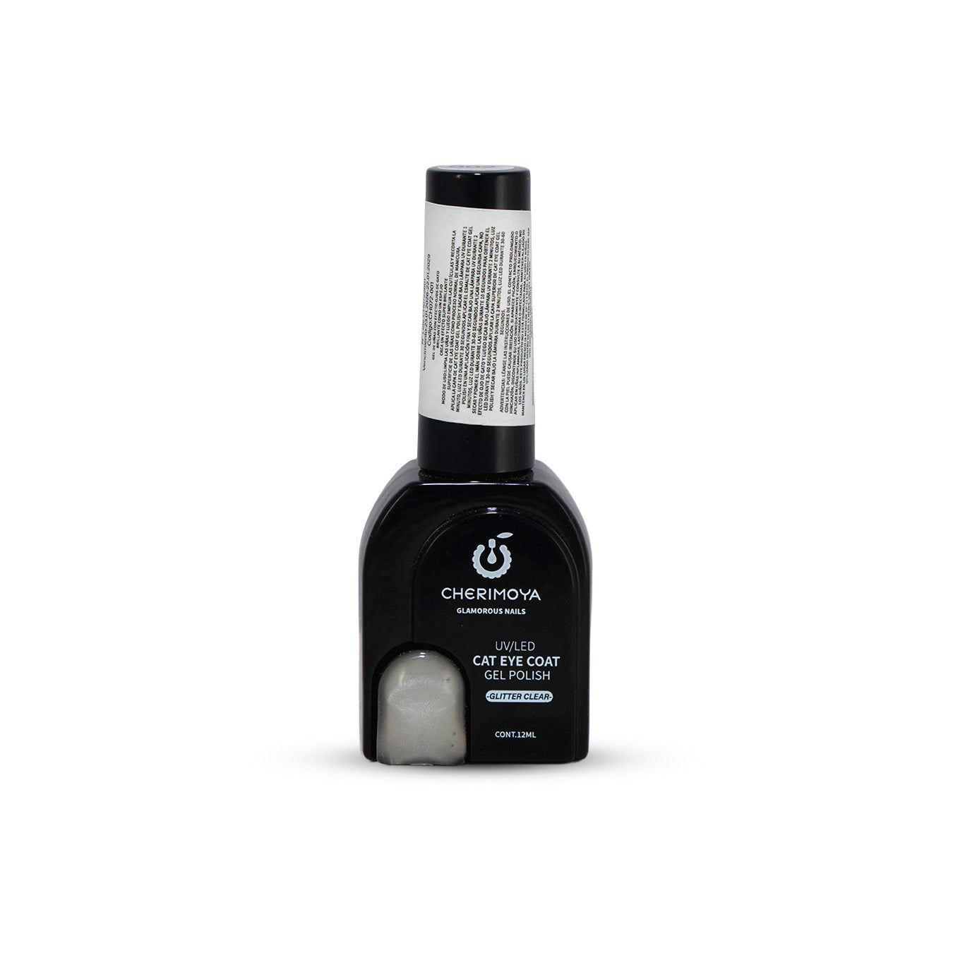 ESMALTE CHERIMOYA OJO DE GATO GLITTER CLEAR X12ML