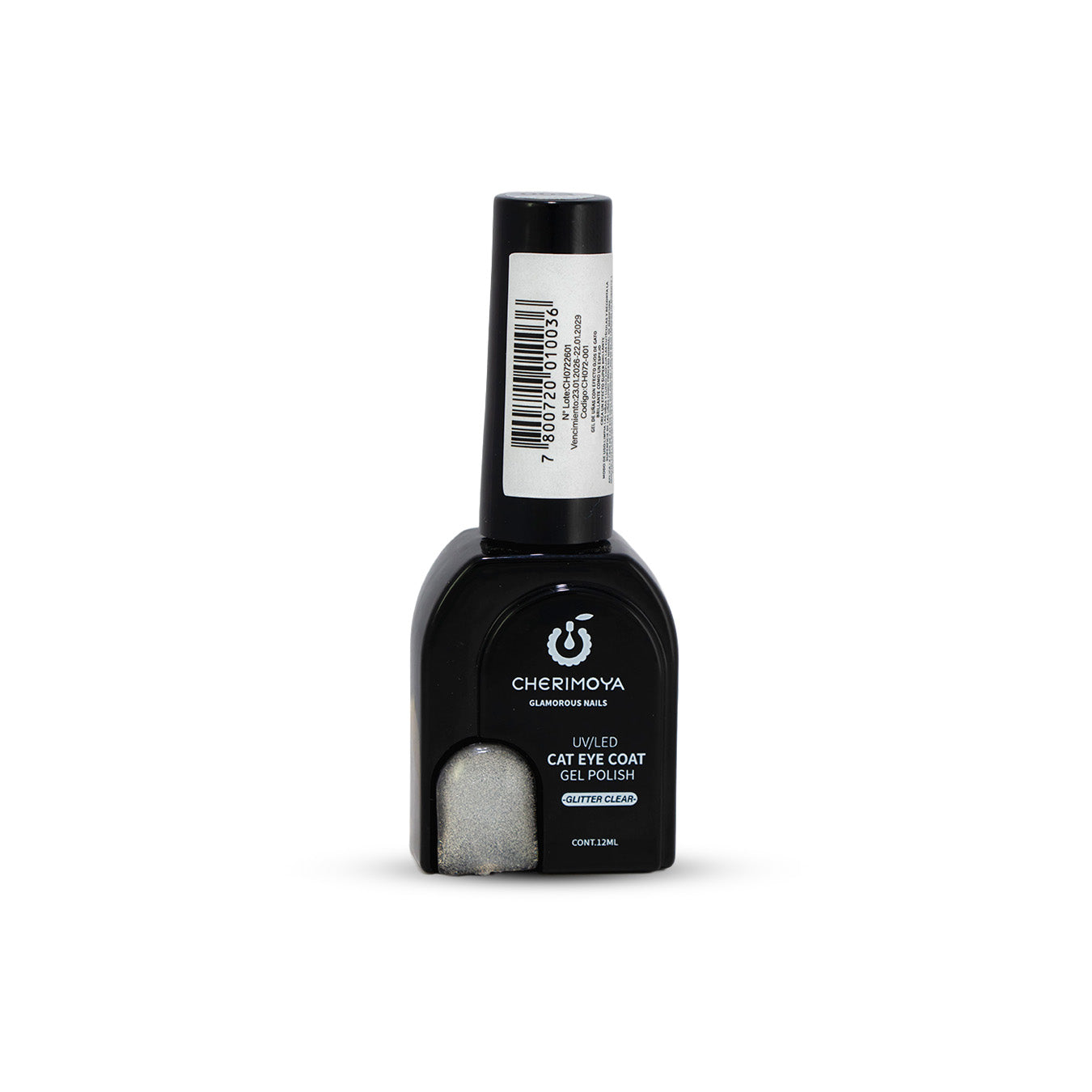 ESMALTE CHERIMOYA OJO DE GATO GLITTER CLEAR X12ML
