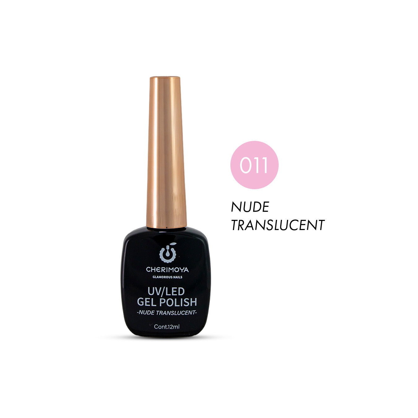 ESMALTE EN GEL CHERIMOYA NUDE X12ML