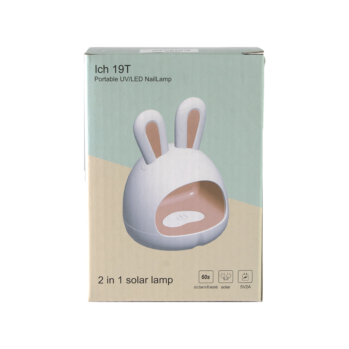 MINI LAMPARA PARA UÑAS DISEÑO CONEJITO