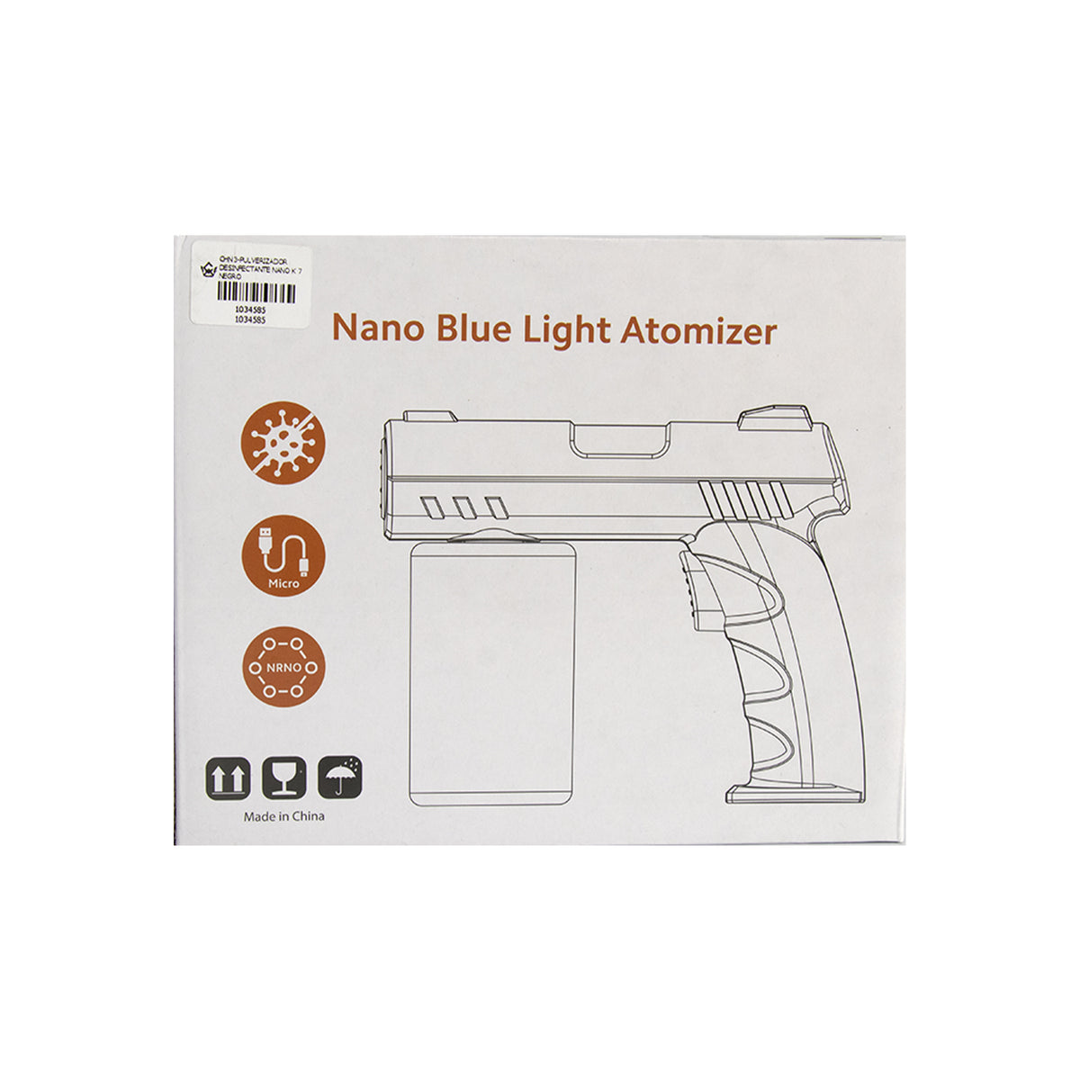 PULVERIZADOR DESINFECTANTE NANO K7 NEGRO