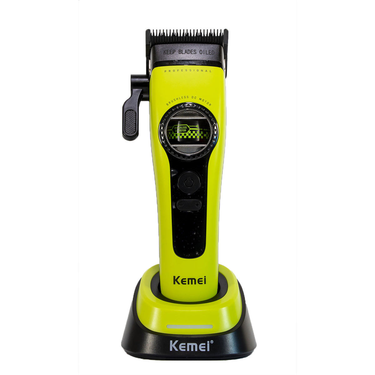 MAQUINA CLIPPER KEMEI VERDE KM-1593+BASE DE CARGA