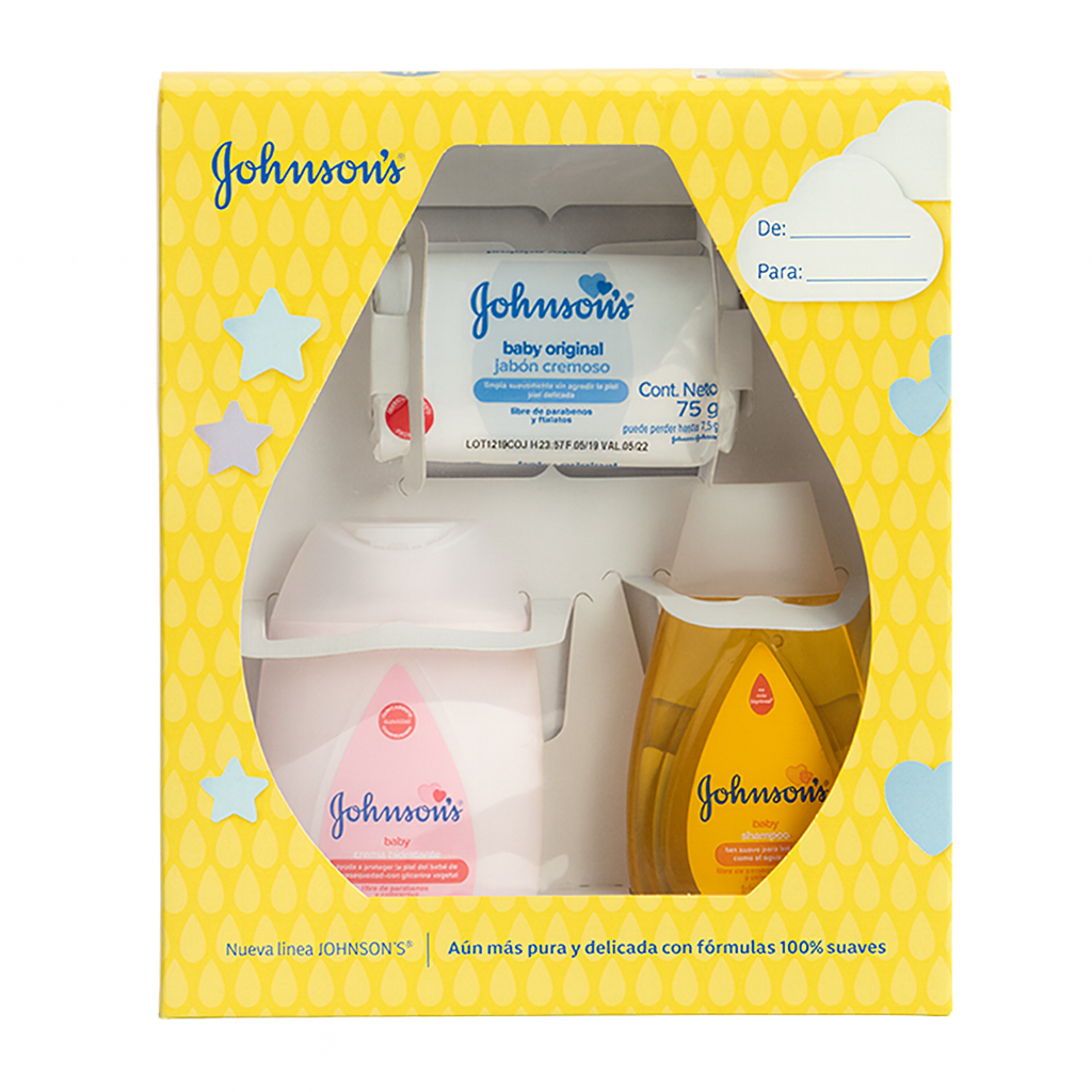 PACK JOHNSONS BABY SH+CREMA X100ML+JABX75GR