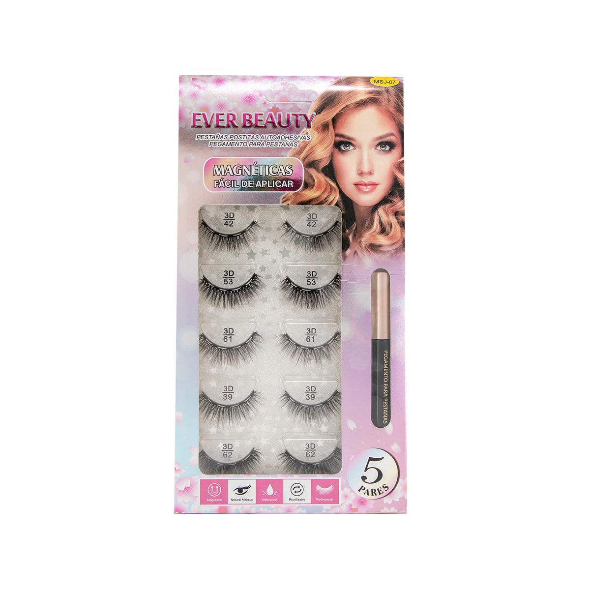 PESTAÑAS MAGNETICAS EVER BEAUTY X5PARES