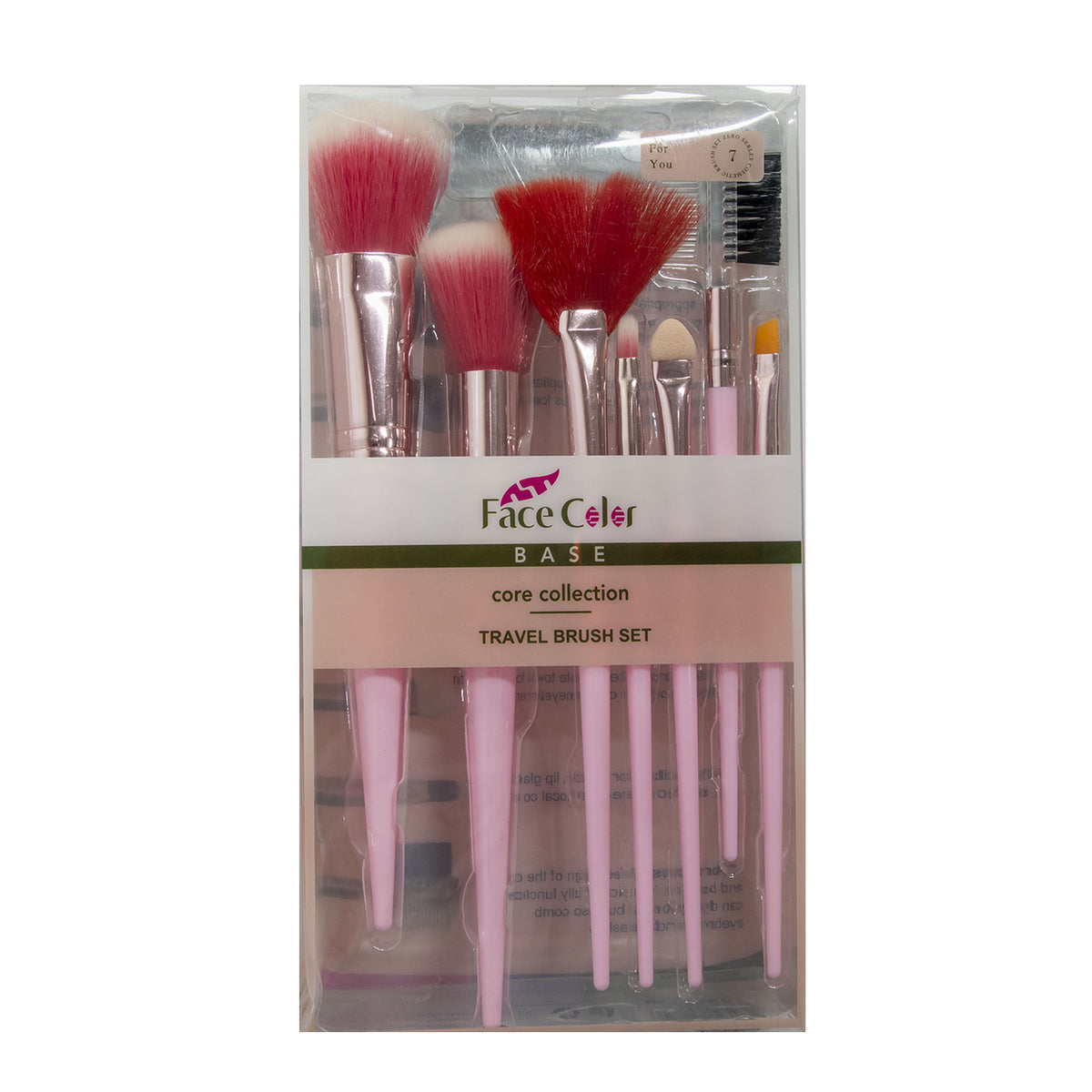 SET DE BROCHAS FACE COLOR X7PZAS