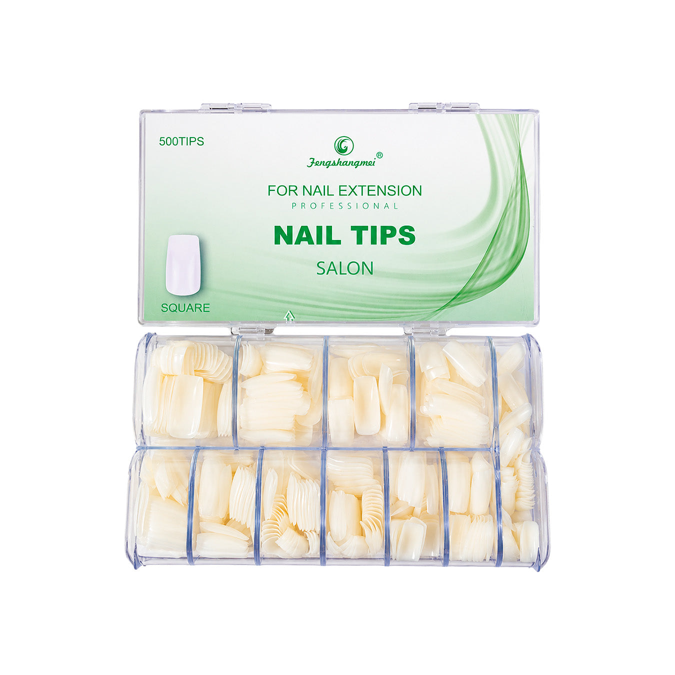UÑAS CUADRADA NATURALES X500UND