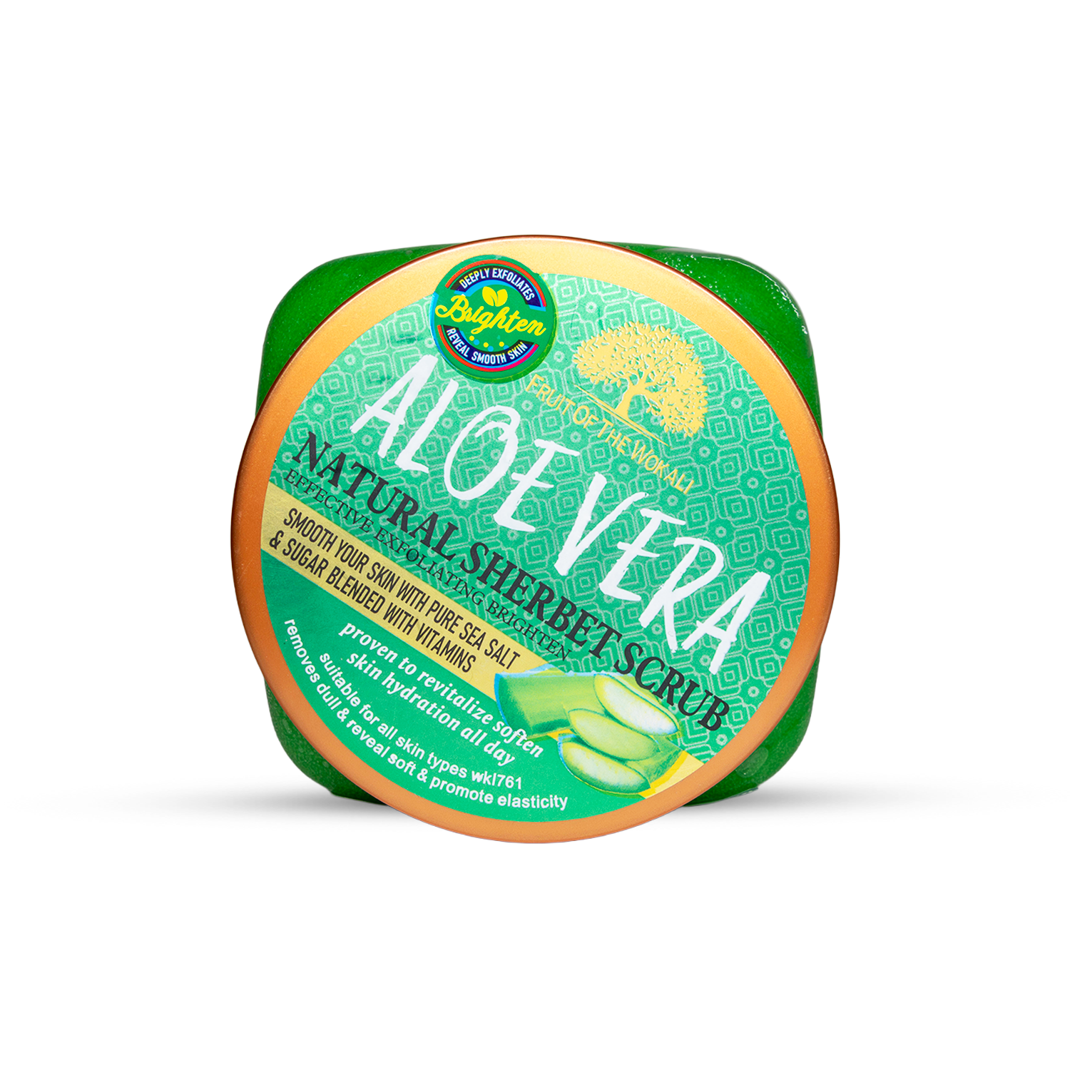 EXFOLIANTE CORPORAL WOKALI ALOE VERA X600GR