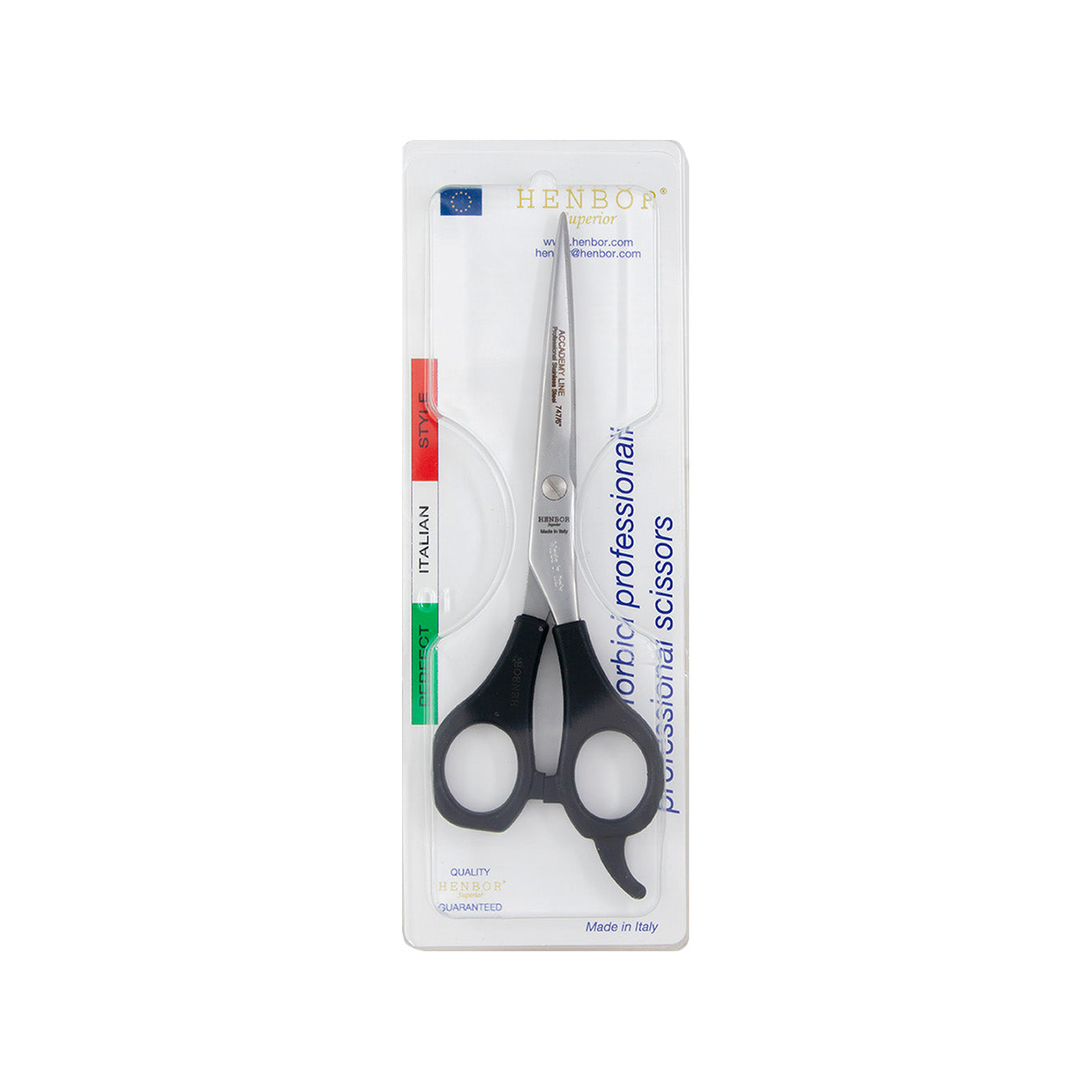 TIJERA HENBOR #6.0 ACCADEMY LINE MICRODENTADA 747/6"