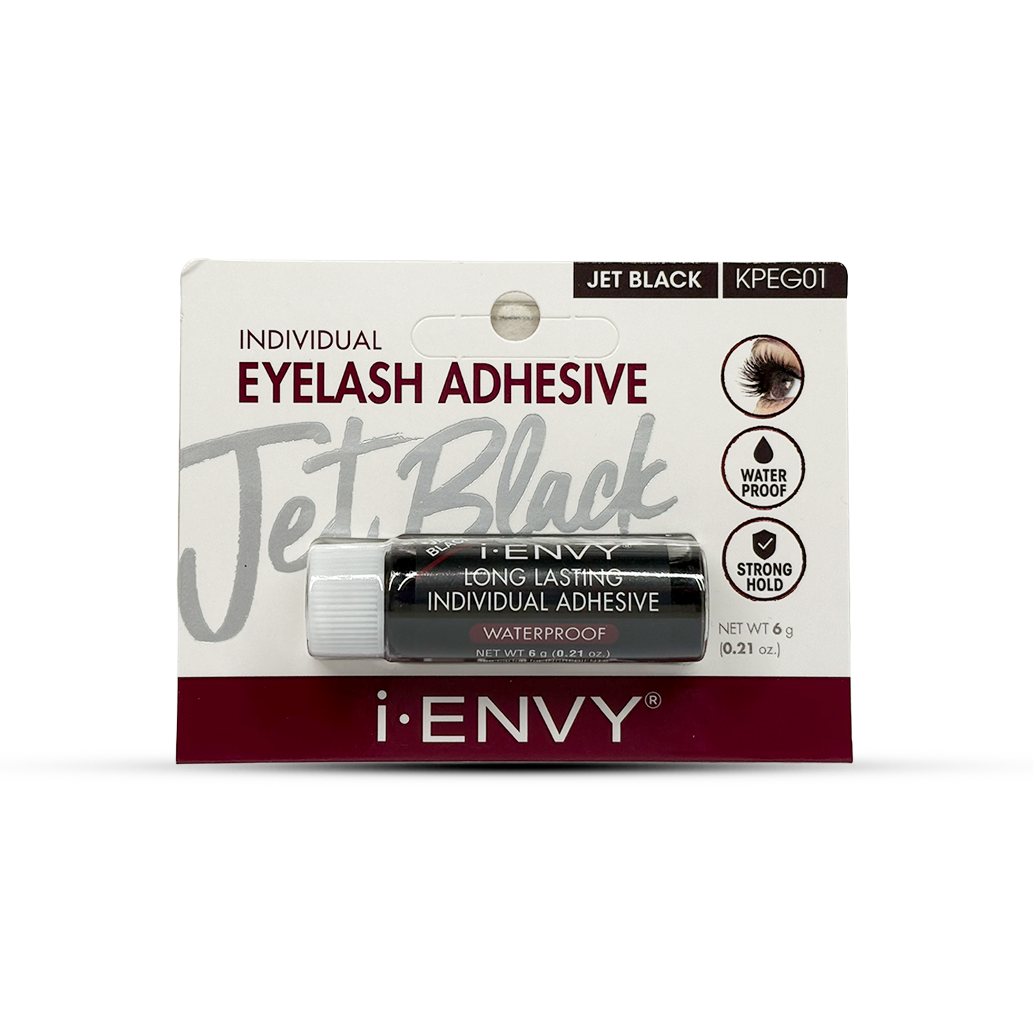 PEGAMENTO DE PESTAÑAS KISS INDIVIDUAL 1X1 X6GR