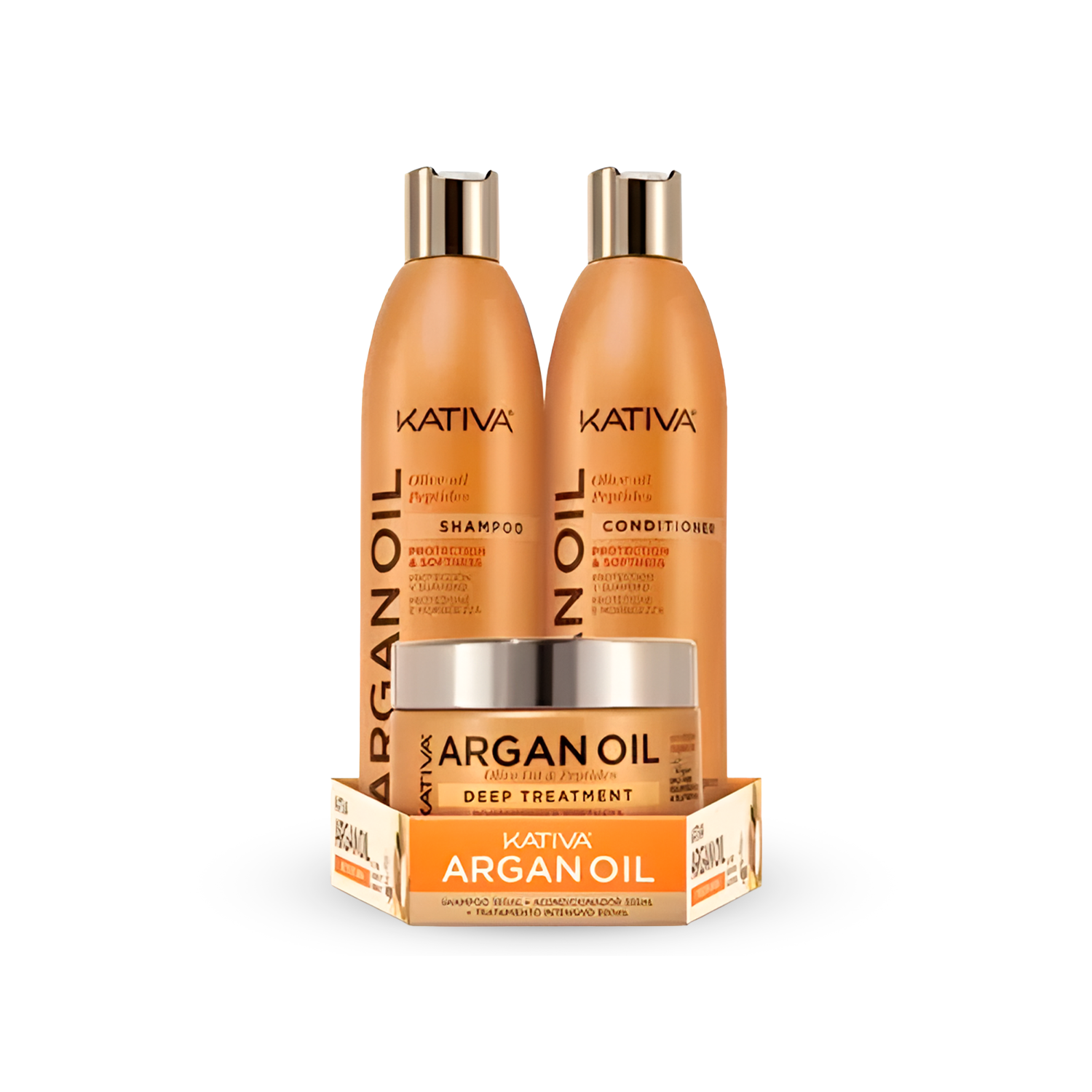 PACK KATIVA ARGAN SH+ACOND. X355ML+TRAT.X300ML
