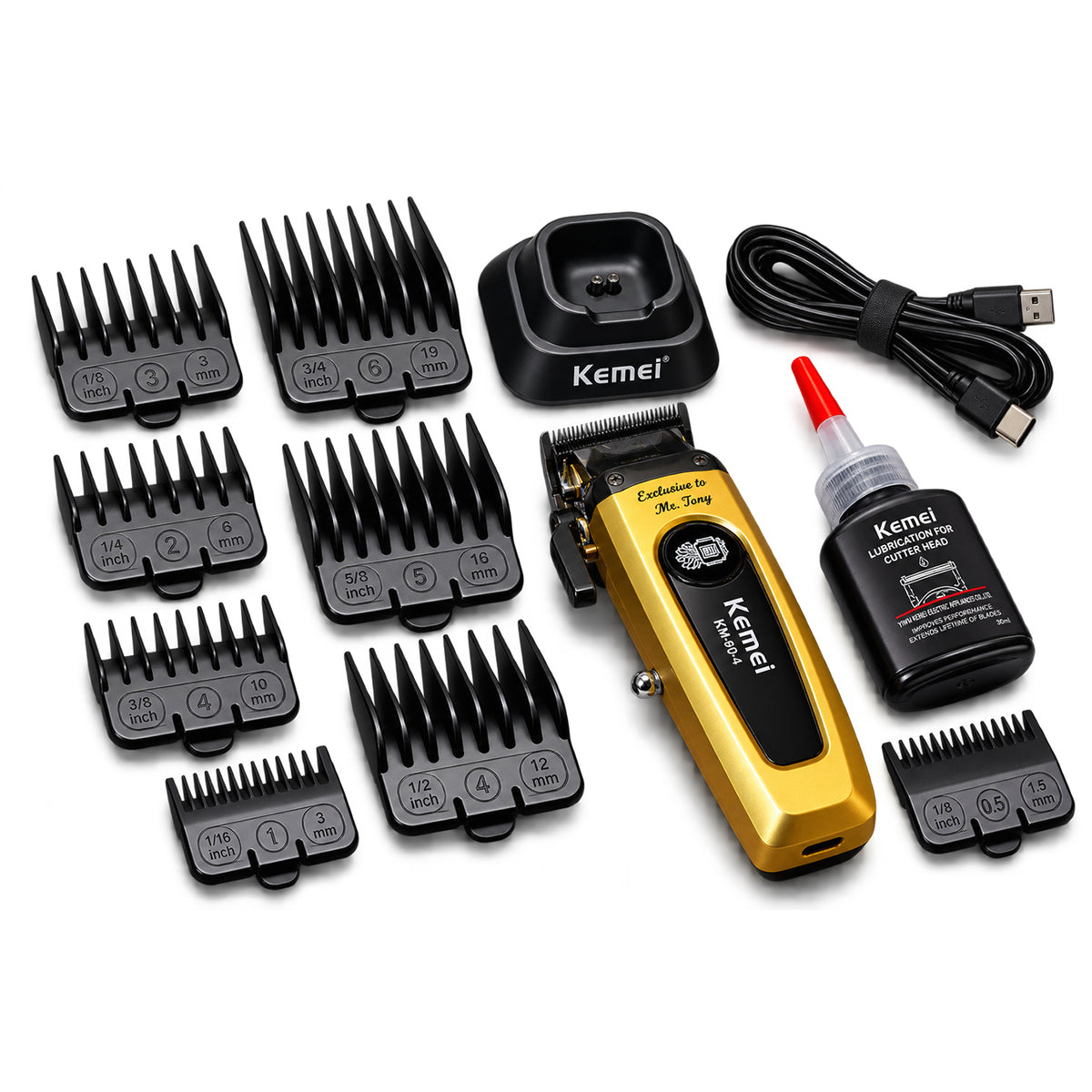 MAQUINA CLIPPER KEMEI DORADA KM-90-4